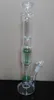 Big Glass Bell Shape Perc en 12 Arms Perculator Plus 19 "Green Honeycomb Glass Bongs Glass Water Pipes met 18,8 mm Gezamenlijke grootte