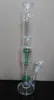 Perc con forma de campana de vidrio grande y perculador de 12 brazos más bongs de vidrio de panal verde de 19 "pipas de agua de vidrio con un tamaño de junta de 18,8 mm