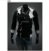 플러스 사이즈 m6xl 새로운 핫 남성 슬림 맞춤 모자 디자인 후드 티 스웨터 자켓 스웨터 어쌔신 크리드 코트