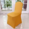 Hot Sale Universal White Chair Covers Spandex for Wedding White Banquet Chair Covers Veel kleur Groothandel