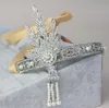 New Great Gatsby Vintage Headbands Hair Bands Headpieces Bridal Wedding Jewelries Accessories Silver Crystals Rhinestone Pearls HT5228277