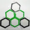 السيليكون dab mat Quality FDA Food Grade غير قابلة للاستخدام غير القابل لإعادة استخدام Bho Wax Slick Oil Hexagon شكل الألياف الزجاجية المقاومة للحرارة
