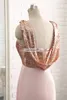 Payetli Pembe Gelinlik Modelleri şifon Floor Uzunluk Sweetheart Fermuar Back Country Tarzı Düğün Elbise Misafir Abiye Real Resimleri Ucuz