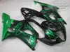 Free 7 gifts fairing kit for SUZUKI GSX-R1000 2003 2004 K3 k4 green flames black fairings GSXR 1000 03 04 motobike set JD68