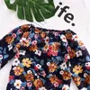 2018 Baby Girl Rompers Söt Nyfödda Baby Kids Girls Långärmad Floral Romper Girls Jumpsuit Kids Kläder One-Pipe Outfits Baby Onesies