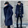Men's Clothing Male Fashion Double Breasted Casaco Masculino Casual Manteau Homme With Hood Long Trench Mens Pea Coat