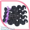 Máquina dupla de cabelo virgem da Malásia espessa mista mista de 2pcs onda corporal onda corporal Human theaves Bundles 100% Natural Hair Extensions