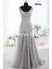 Vintage Mother of the Bride Dresses Mermaid V Neck Applique Pärlor Tulle Corset Custom Made Formal Evening Clowns8998511