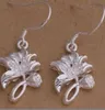 Mode (sieradenfabrikant) 40 pc's veel lotus oorbellen 925 sterling zilveren sieraden fabriek prijs mode glans oorbellen
