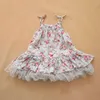 Baby Girl Kids Vintage Flower Tutu sukienka Kwiatowa sukienka Tutu Pettispyrt Tiulle Spódnica koronkowa sukienka Tube sukienka baletowa sukienka Princess Pink9564064