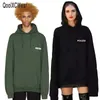 Wholesale- 2017 sweatshirt oversized Green Polizei 16ss Embroidered hoodie with letters men women hiphop hoodies streetwear urban clothes