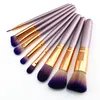 Odessy Pro 9 Pcs Pinceaux de Maquillage Haute Qualité Fond de Teint Poudre Sourcils Eyeliner Mélange Pinceau Visage Maquillage Rose Or Ensemble