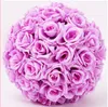 Artificial silk rose ball Wedding silk Pomander Kissing Ball flower ball decorate flower garden market decoration FB005