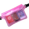 22*16cm PVC waterproof swimming waist pack bag underwater dry pocket cover for cell phone 10pcs/lot free shipping