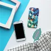 Sereia 3d escalas de peixes case para iphone x case para 6 6 plus 7 7 além de telefone luminosa tampa traseira com caixa de embalagem de papel kraft