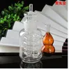 La bottiglia di caraffa filtrante rimovibile ad altissima capacità è alta 16 cm di larghezza 6,5 cm di peso 178, consegna casuale a colori, narghilè di vetro all'ingrosso, grande scommessa