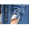 Partihandel - Spirg Denim Jacka för kvinnor 2017 Tre kvartal Korta Jeans Jacka Kvinnor Slim Oversized Denim Coat Plus Size 2XL 3XL 4XL 5XL