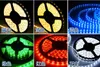 Strips MIX Color Non waterproof SMD 3528 LED Light Strip+ 8 AA Battery Pack With Switch DC12V 300pcs/roll