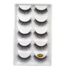 5pairsset 3d vison faux cils G800 MAINMATED PLASTIQUE NATUAL NOIR COTTON FULLE FULLE FREE FAKE FALT EYE LASHES9929217