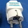 100 sztuk / partia Uniwersalny 2 PIN AC Power Electrical Plug Adapter Converter Travel Power Charger UK / US / AU do adaptera wtyczki UE