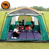 Wholesale-  Ultralarge Outdoor 6 10 12 People Camping 4Season Tent Outing Two Bedroom Tent Big High Quality Party Family Camping Tent