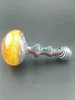 High Quality Glass Smoking Pipes hand made pipe glass Spoon Bong for tobacco colorful Bubbler factory price free shipping