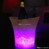 Sıcak satış! 5L Hacmi led buz kovası renk değiştirme, barlar gece kulüpleri LED light up buz kovası Şampanya şarap bira kova barlar