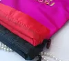 Fine Embroidery Satin Cloth Bra Travel Bag for Underwear Storage Pouch Lingerie Fashion Drawstring Protective Case 27*36cm 50pcs/lot