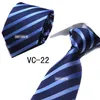 Negócio dos homens tie145 * 8 cm 22 Cores Stripe tie Ocupacional jacquard Seta Gravata Gravata dos homens para o Dia dos Pais Presente de Natal Livre Fedex TN