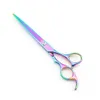 Hair scissors 7 INCH Cutting scissors 65 INCH Thinning shears LYREBIRD Rainbow Dog Grooming scissors NEW1213620