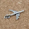 Legierung Flugzeug Charms Anhänger für Schmuckherstellung Armband Halskette DIY Zubehör 16x22mm Antik Silber 200Stk A-115