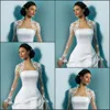 Most Popular Long Sleeves Bridal Jackets Appliques Tulle Custom Short Wedding Jackets Bolero Bridal Accessories In Stock