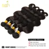 Brasilianska Virgin Hair Body Wave 3pcs Naturlig Svart / Honung Blondin 27 # / Bleach Blond 613 # / Bourgogne Red 99J Mänskligt hår Vävbanor Dubbel väft