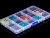 120 teile/los 15 Fach Kunststoff Klar Leere Aufbewahrungsbox Für Schmuck Nail art Container Kleinigkeiten Organizer7629108