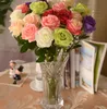 New Artificial Fake Silk Circle Center Rose Flower Bouquet For Home Wedding Decor Table Centerpieces Decoration 7 color to choose SF0212