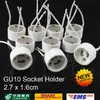 20 pcs/lot GU10 support de lampe douille adaptateur de base connecteur de fil prise en céramique pour LED lumière halogène couleurs blanches