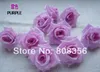 100 stks paars 8 cm zijde kunstmatige simulatie bloem hoofd pioenroos rose bruiloft kerstfeest decoraties DIY sieraden