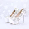 De cetim De Casamento De Salto Alto AB Cor Cristal Dedo Do Pé Redondo Vestido De Noiva Sapatos de Plataforma de Banquete Pageant Partido Bombas Sapatos Único