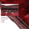 Wątwa Burgundowa brazylijska fala ciała Virgin Human Hair Weave Bundles Peruvian Indian Malezjan Cambodian Color 99J Red Remy Hair Extension