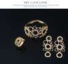Bridal Jewelry Sets Nigerian Wedding African beads jewelry set crystal 18k gold plated jewelry wedding accessories party