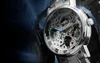 2022 new fashion steel men male clock winner brand stylish design classic mechanical self wind wrist dress skeleton watch gift