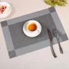 1pc 6 kleuren PVC Keuken Dinning Bamboe Tafel Placemats Tafelkleed Mat Manteles Individuals Doilies Cup Mats Coaster Pad