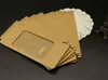 100pcs!Universal Mobile Phone Case Package Paper Kraft Brown Retail Packaging Box for iphone 7 6 5s Samsung S5 Note3 Cell phone