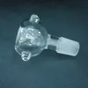 Les bols transparents en gros s'adaptent à tous les bangs en verre avec de petites perles de 14,5 ou 18,8 taille de joint mâle