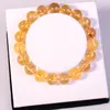 Bijoux naturels en gros de mode Citrine 10MM perles rondes pierre semi-précieuse cristal gros bracelets rouges bracelets pour les femmes aiment cadeau