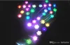 19 cm de Diâmetro LEVOU lâmpada de flor de Lótus em Colorido Changed flutuante Água Desejando Luz Lanternas De Água Para Festa de casamento Decorações suprimentos