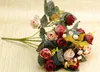 유럽 ​​스타일의 장미 실크 장미 꽃 홈 룸 장식 좋은 품질 저렴한 판매 가격 무료 배송