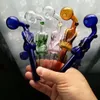 Partihandel Global skönhet Bent Pot Hookah Glass vattenrörsbeslag