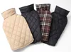 Fashion Plaid Winter Dog Coats Pet Clothes For Small Dog Chihuahua Outdoor Waterproof Large Dog Jacket