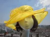 السيدات الأورجانزا قبعة كنتاكي ديربي كنيسة الزفاف لباس الشاي حفلة زهرية الشمس صيف شاطئ قبعة A0022052263Q